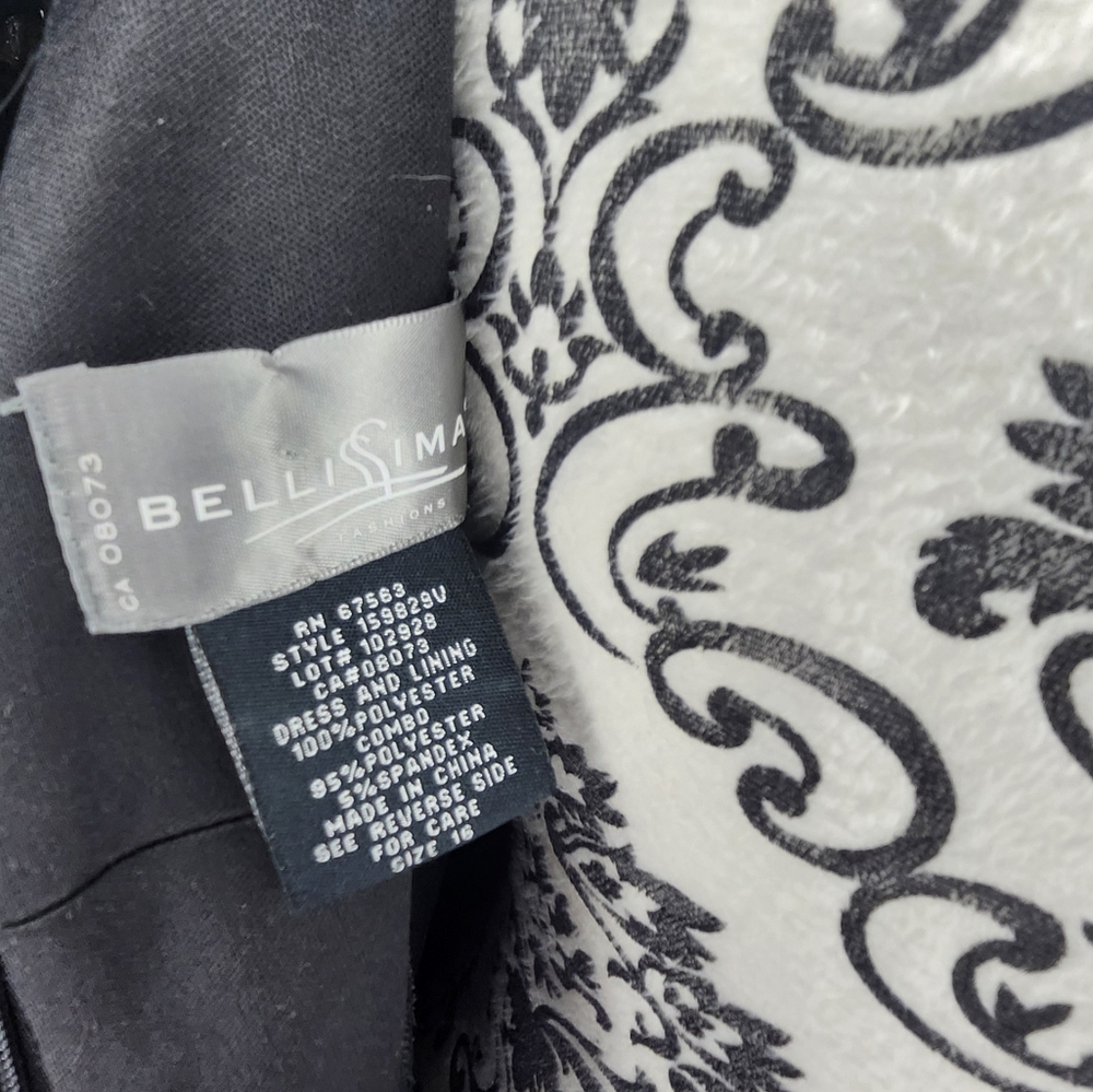 BELLISSIMA Black & White Cocktail Dress - 16 - Picture 8 of 9
